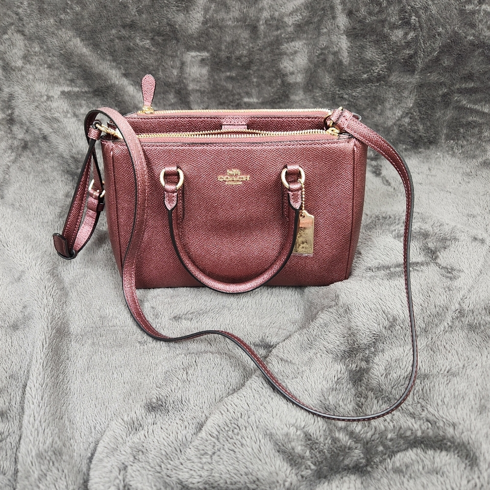 Coach Mini Surrey bag Wine